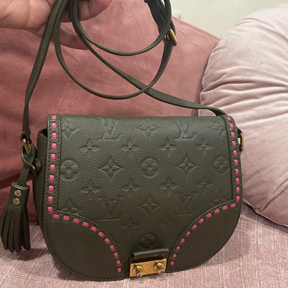 🫒 🫒 Louis Vuitton Emprinte Olive Green Crossbody Bag - Picture 1 of 11